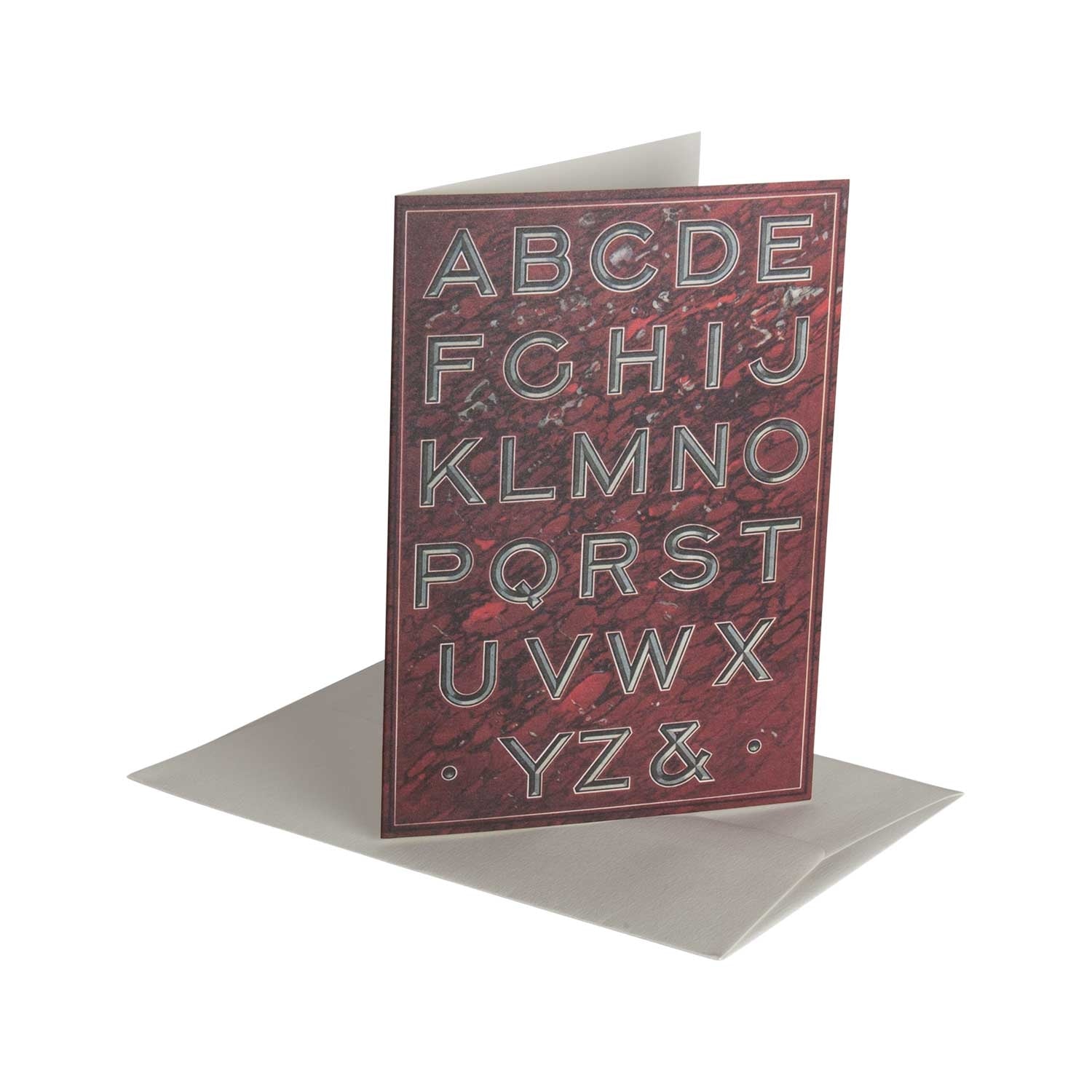 Fancy Letters Incised - Greeting Card