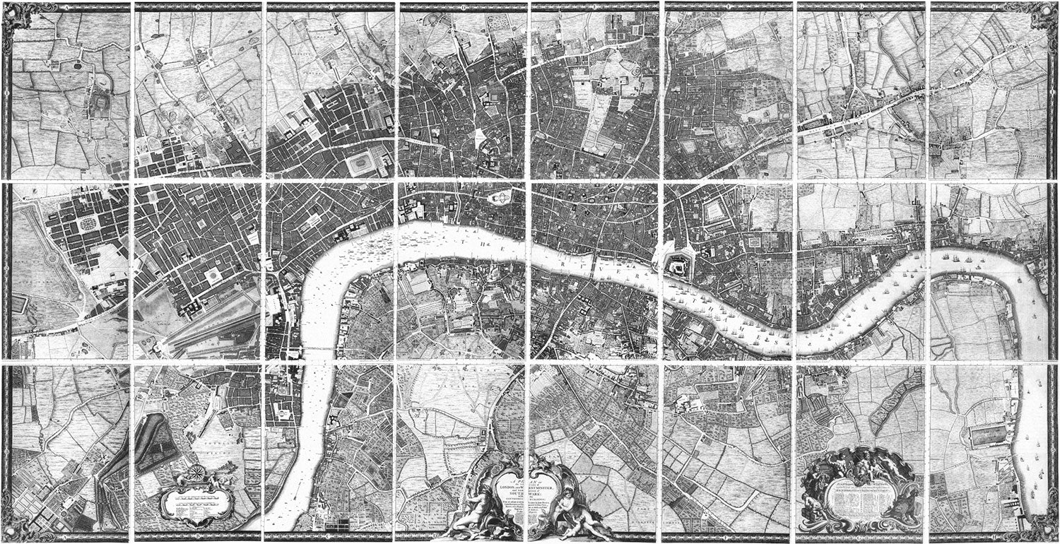 Roques Map Of London Rocque Plan Of London, 1746. – Pentreath & Hall