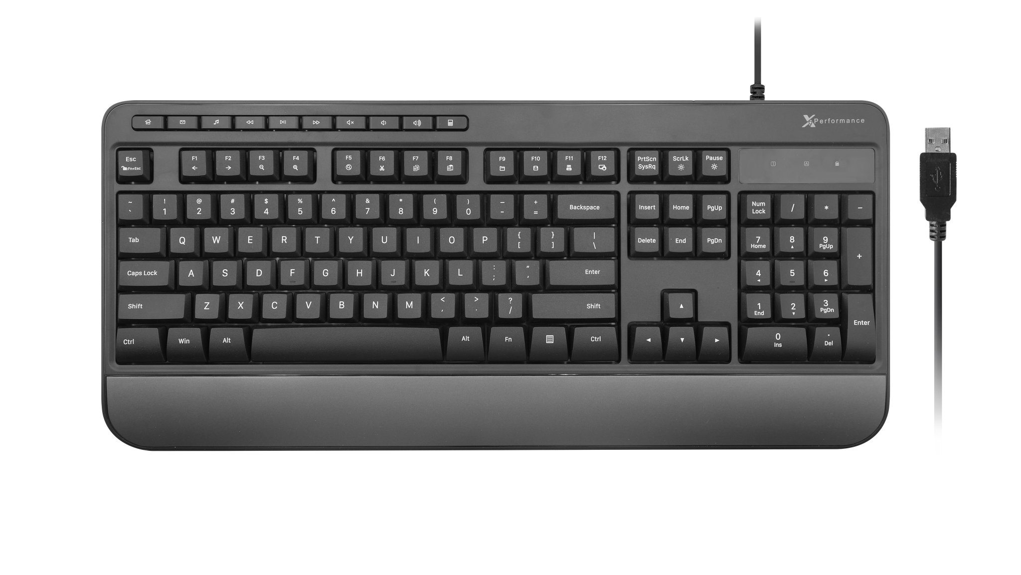 parachute Vochtig haak Multimedia USB Keyboard Wired - Take Control of Your Media - Full Size – X9  Performance