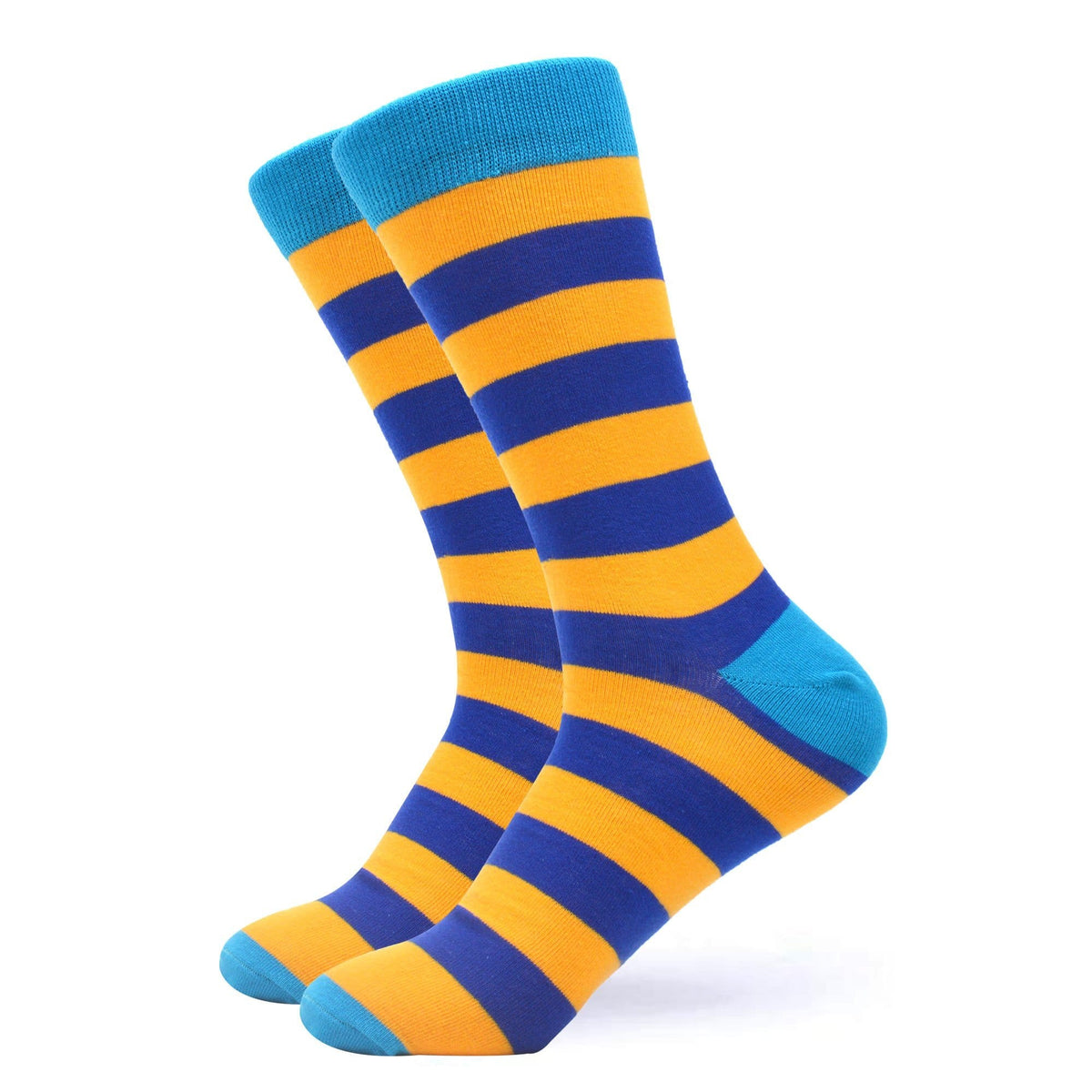 Sweet Yellow & Blue Striped Socks – West Socks