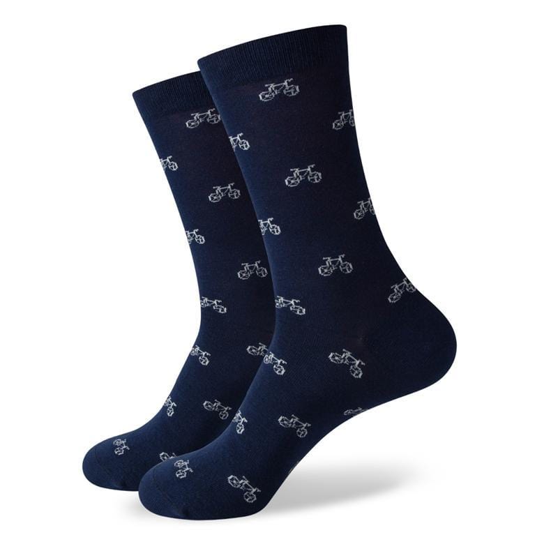 Navy Blue Bicycle Socks – West Socks
