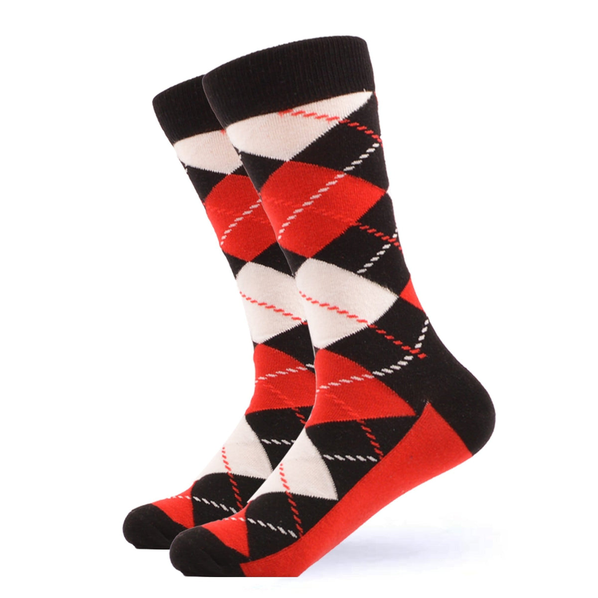 Red & Black Argyle Socks – West Socks
