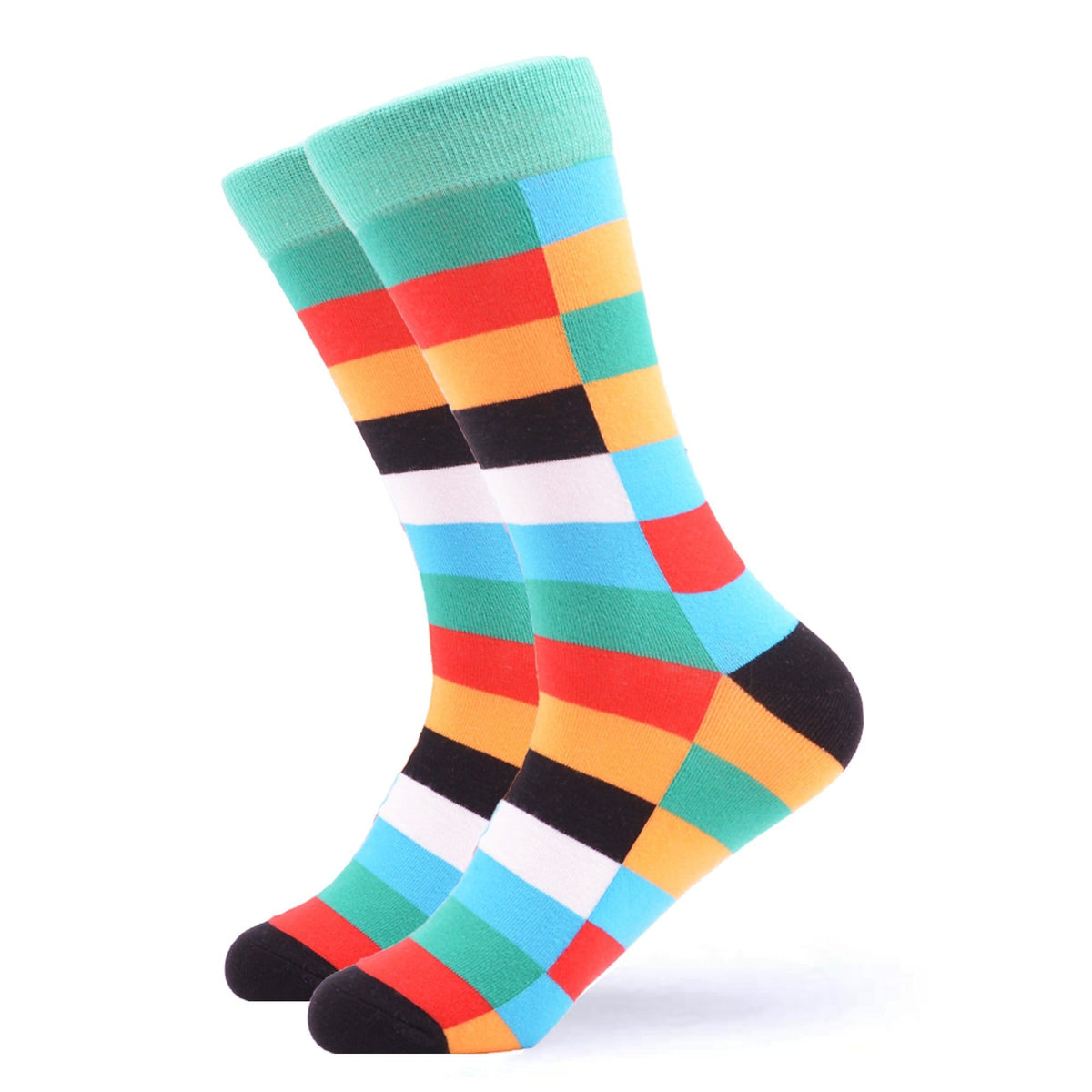 Green Delight Checkered Socks – West Socks