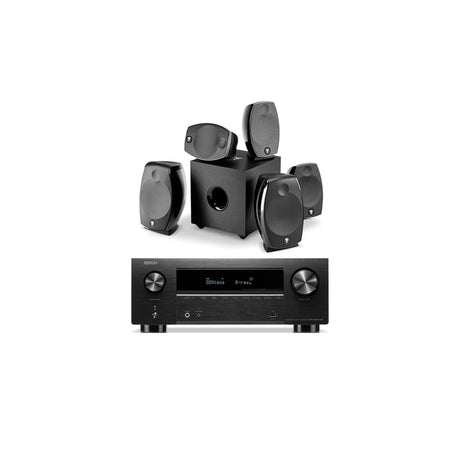 Denon AVR-X1700H DAB Black + Focal Sib Evo 5.1.2 Dolby Atmos