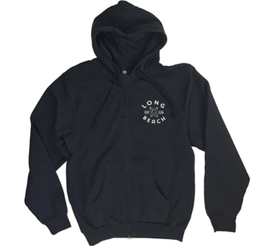 Long Beach Surf Club Hoodie - Black