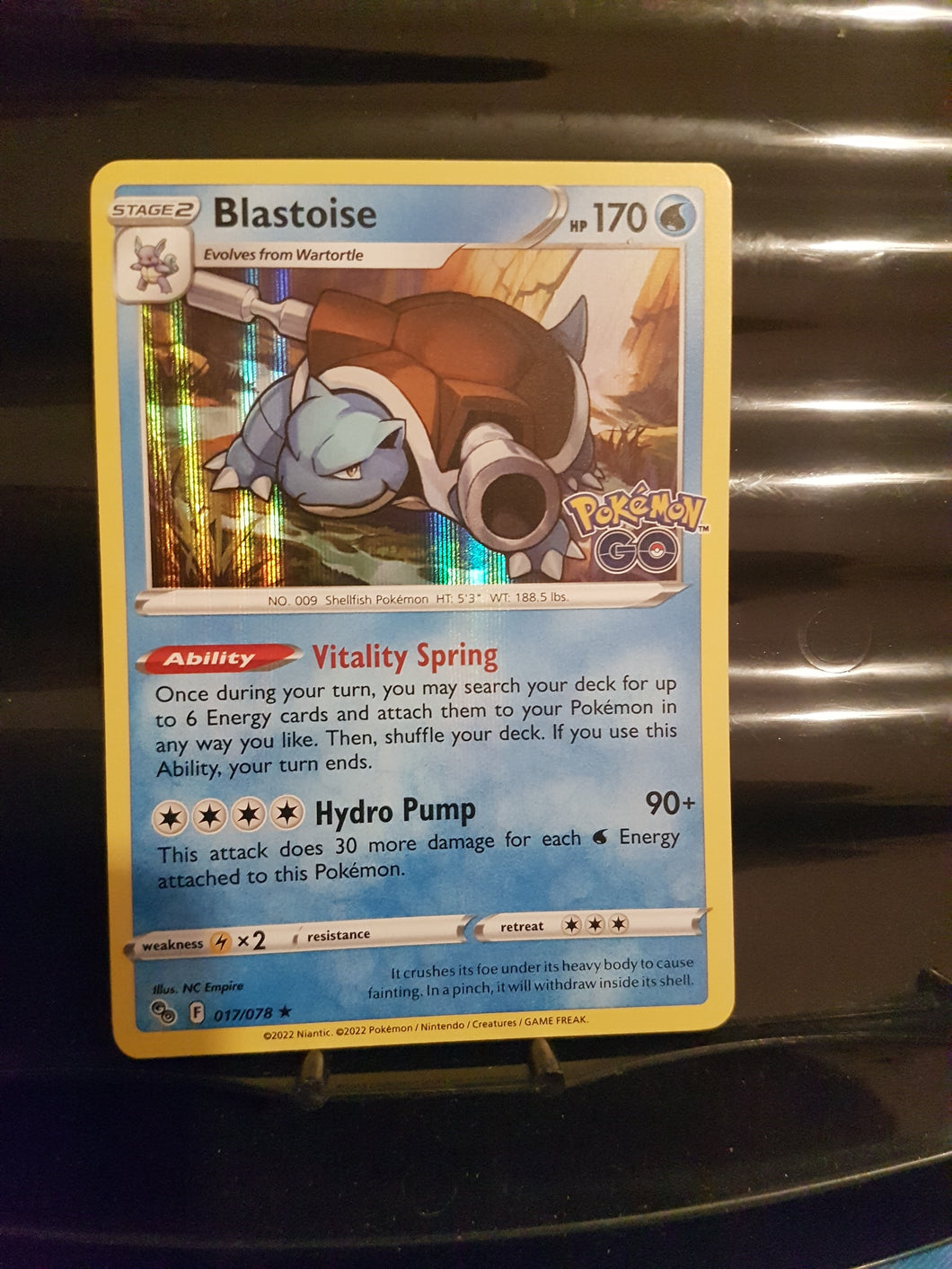 blastoise pokemon card holo price