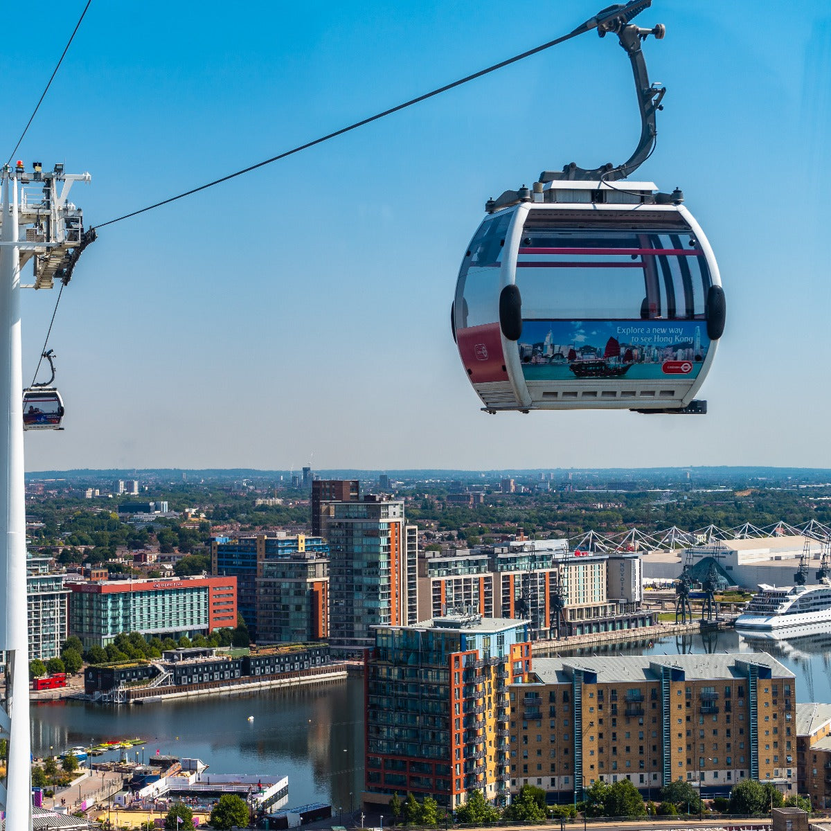 The Emirates cable car over London