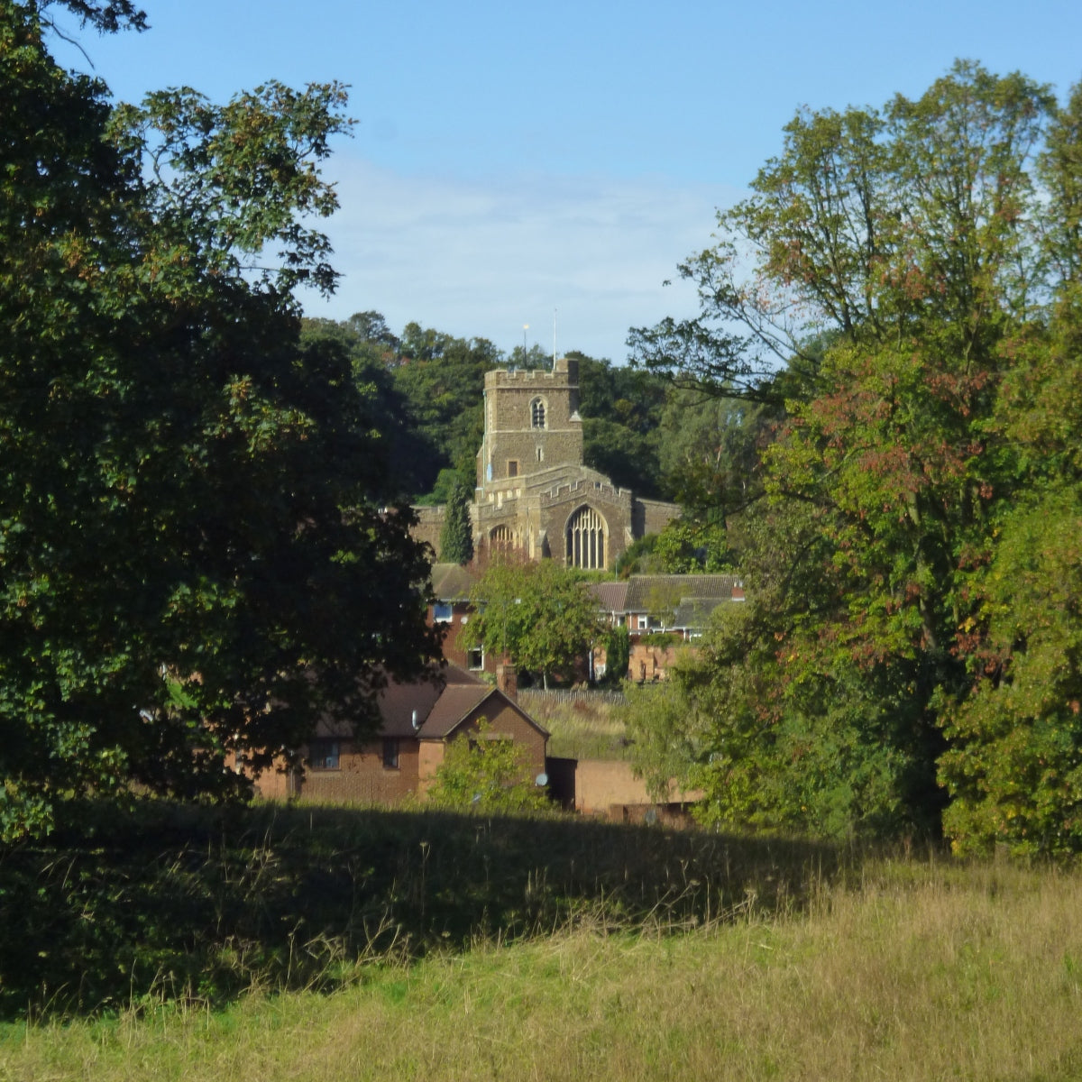The view of Ampthill church