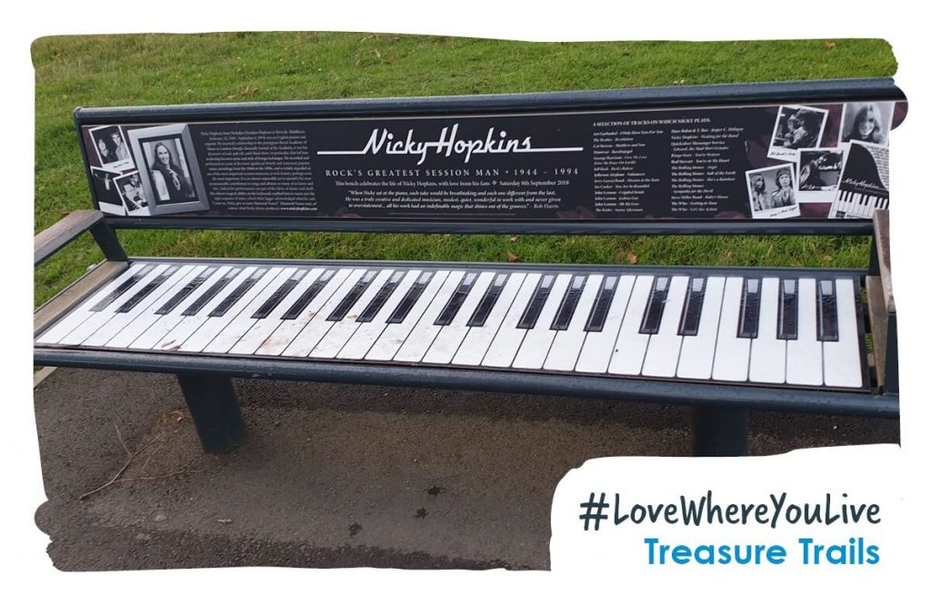 Keyboard bench - Perivale Park, West London