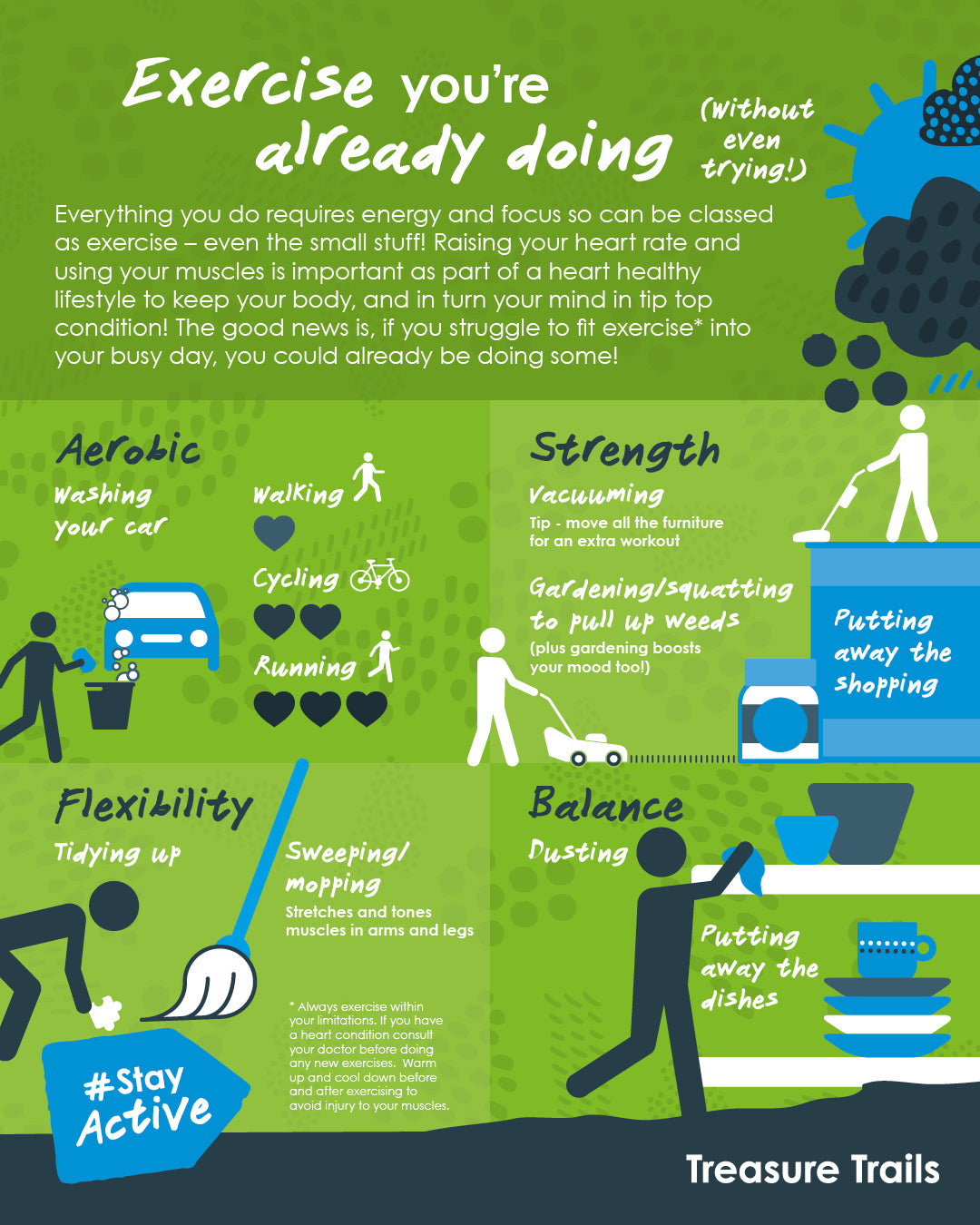 Exercise You're Already Doing Infographic