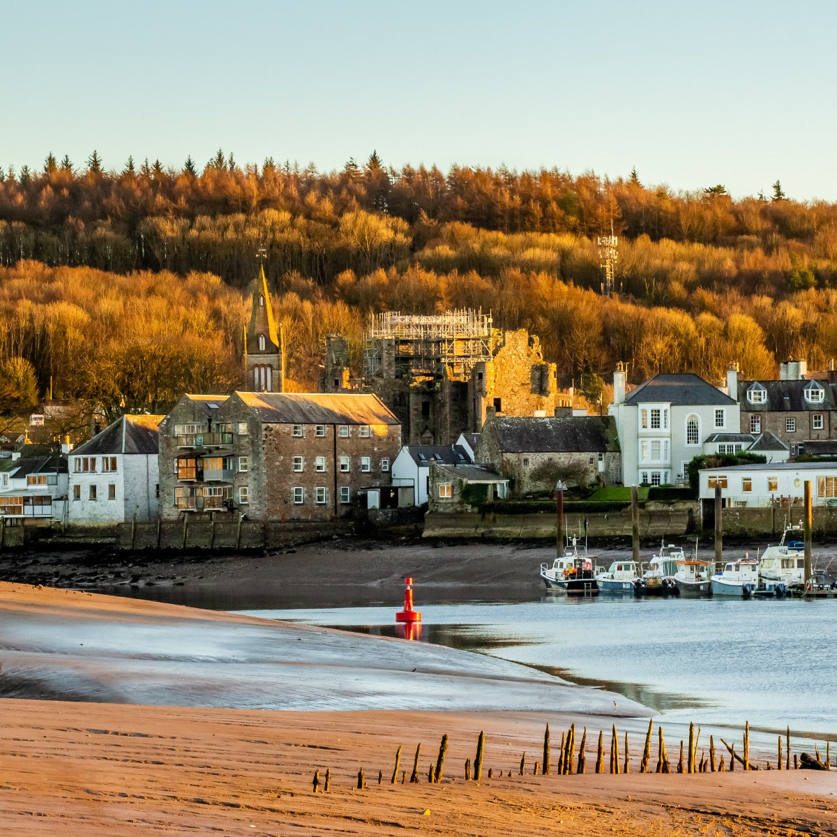 Kirkcudbright and the River Dee estuary