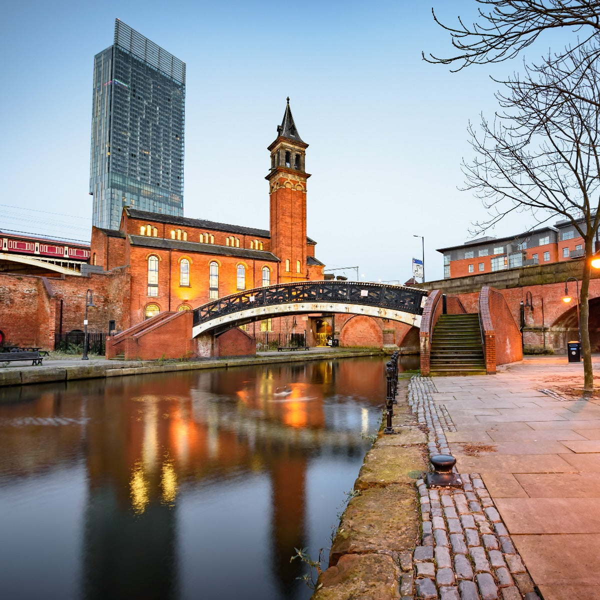 Beside the canal at Manchester Castlefield