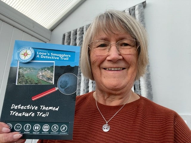 Christine is our lucky October winner after she successfully completed the Looe's Smugglers Detective Trail