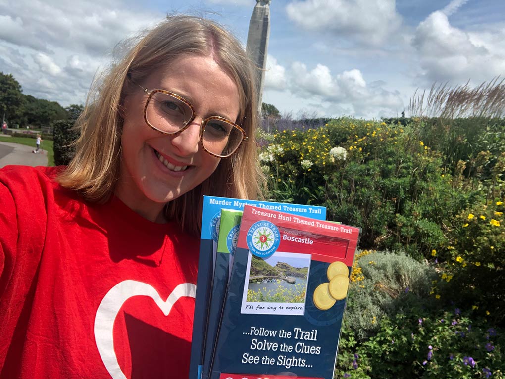 Sara Johnson, Partnership Manager at the British Heart Foundation, is super excited to be partnering with Treasure Trails.