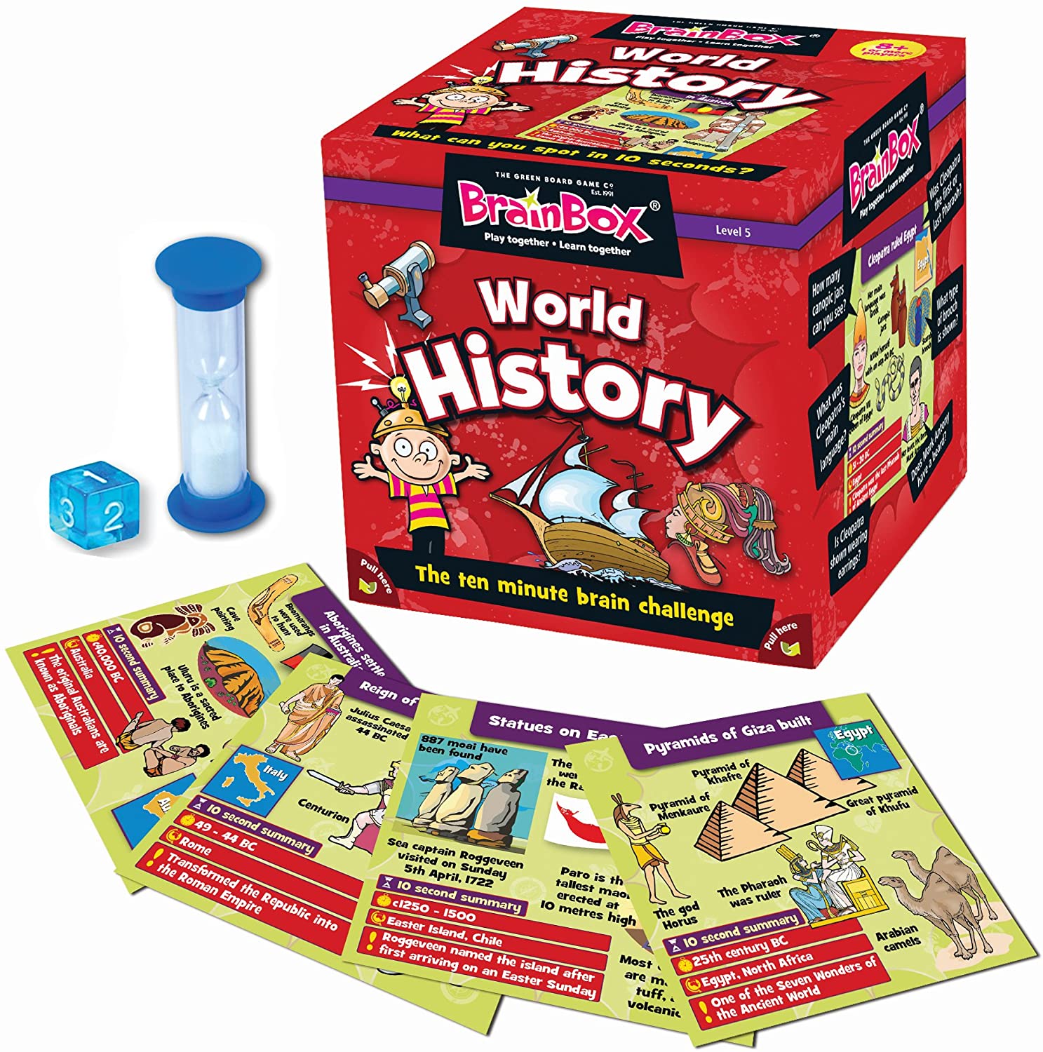 Our TOP Five… History Books (for kids) - BrainBox - World History by The Green Board Game Co.