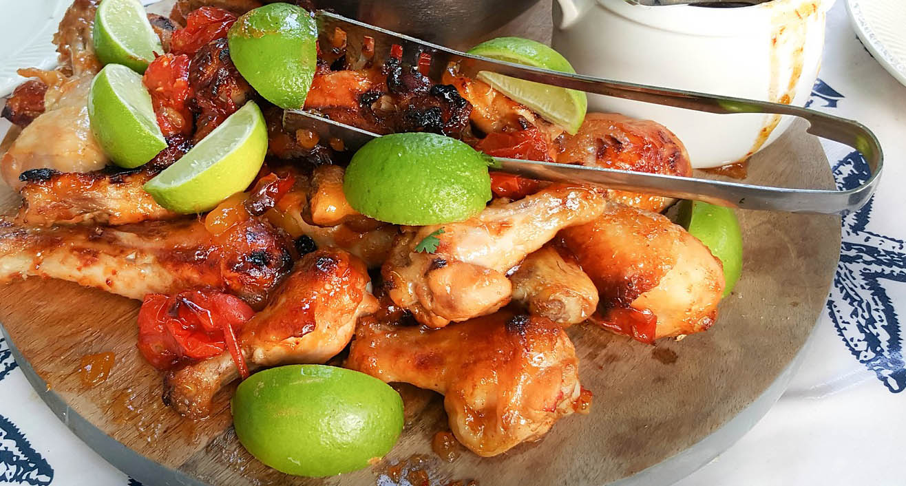 TT Strange Times - A Staycation Summer - Jerk chicken - not just a derogatory term but a delicious spicy Caribbean recipe. Bring on the burn!
