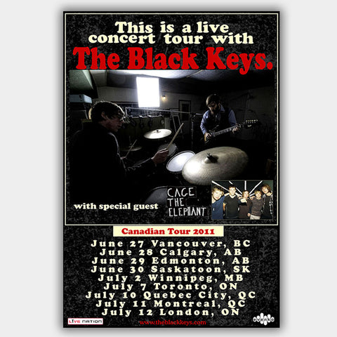  The Black Keys Tour Poster