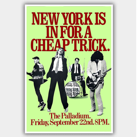 Cheap Trick concert poster