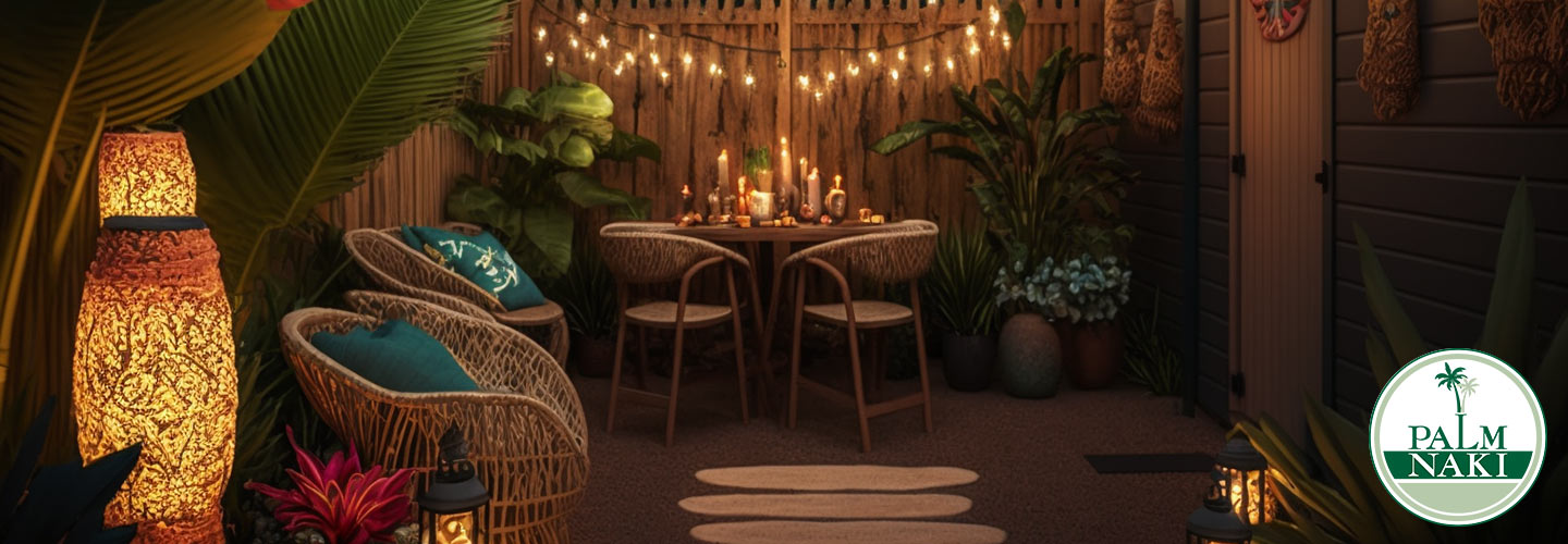 tropical theme party lighting