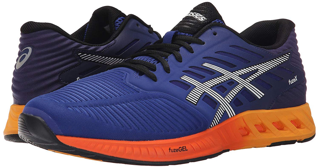 asics blue and orange shoes