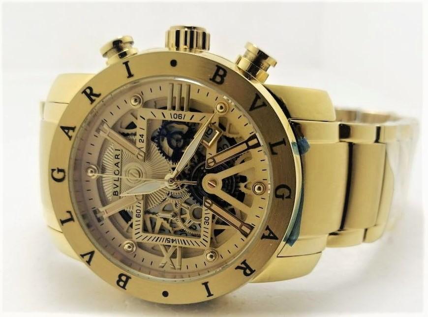 bvlgari gold chain watch