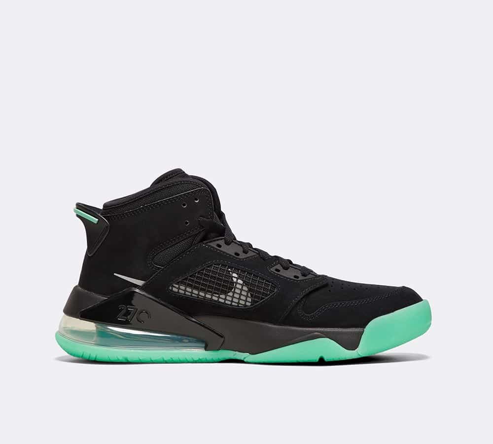 jordan mars 270 black green glow