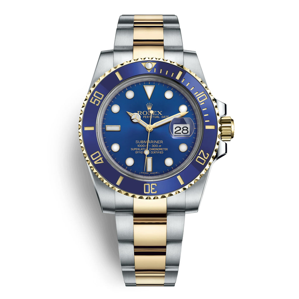 rolex submariner blue gold two tone