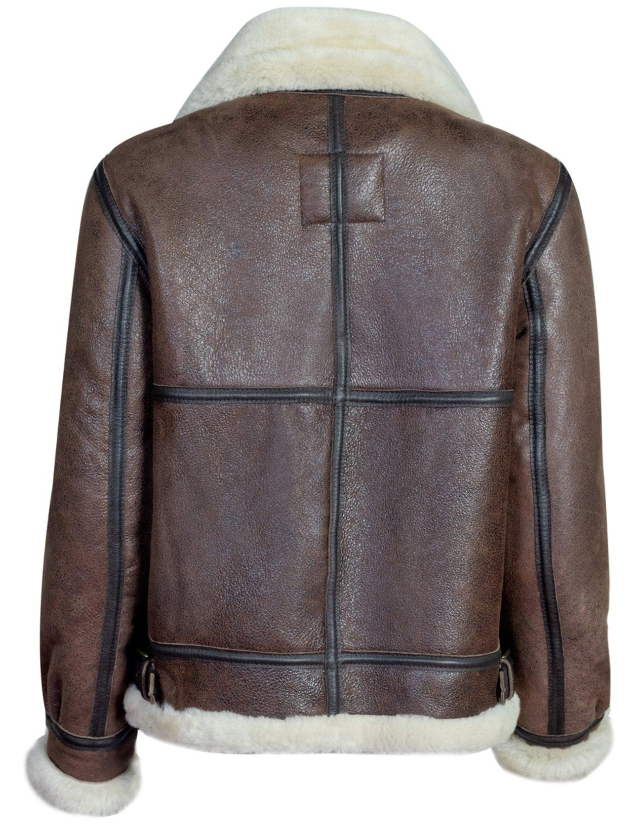 Schott NYC Womens 247SW B-3 Sheepskin Bomber Jacket