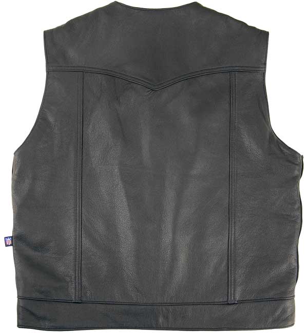 Legendary Brotherhood Mens Leather Motorcycle Vest with Gun Pockets ...