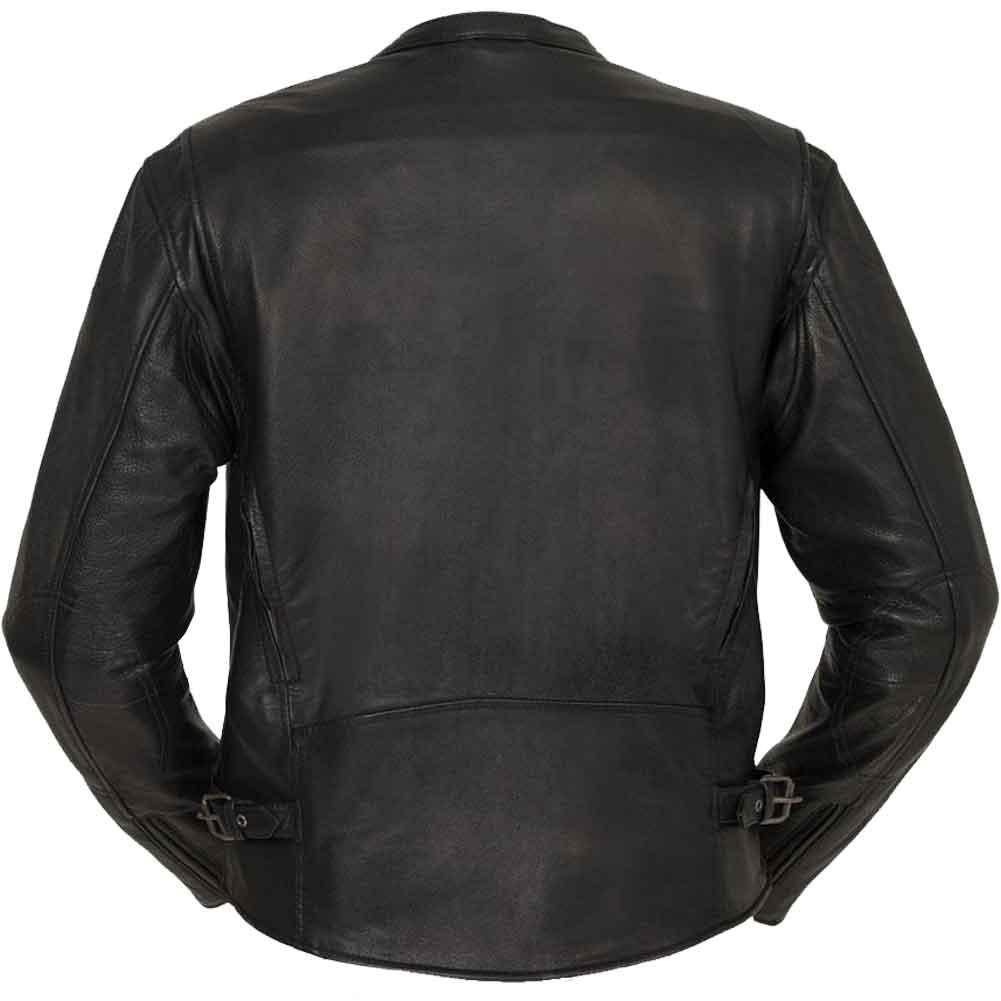 First Mfg Mens Indy Vented Leather Motorcycle Jacket