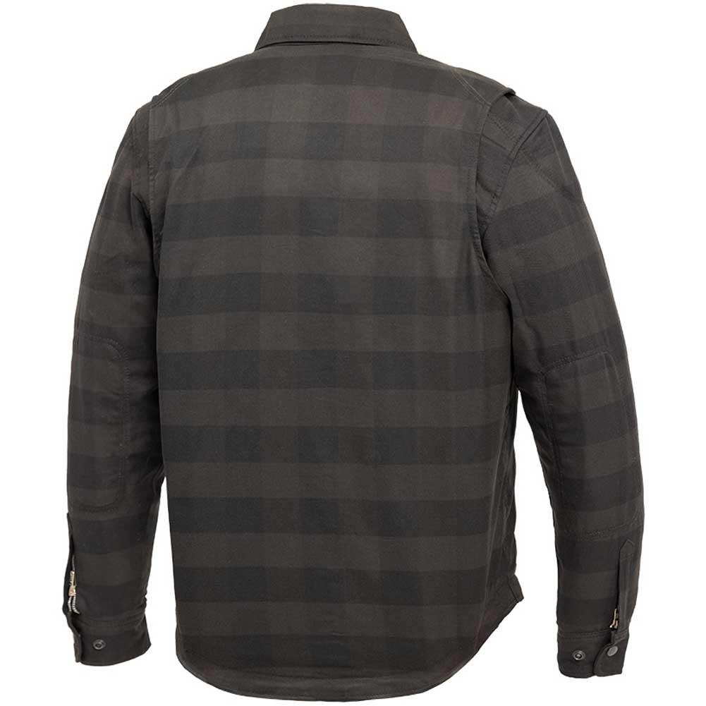 First Mfg Mens Spartan Black Checkered Flannel Riding Shirt