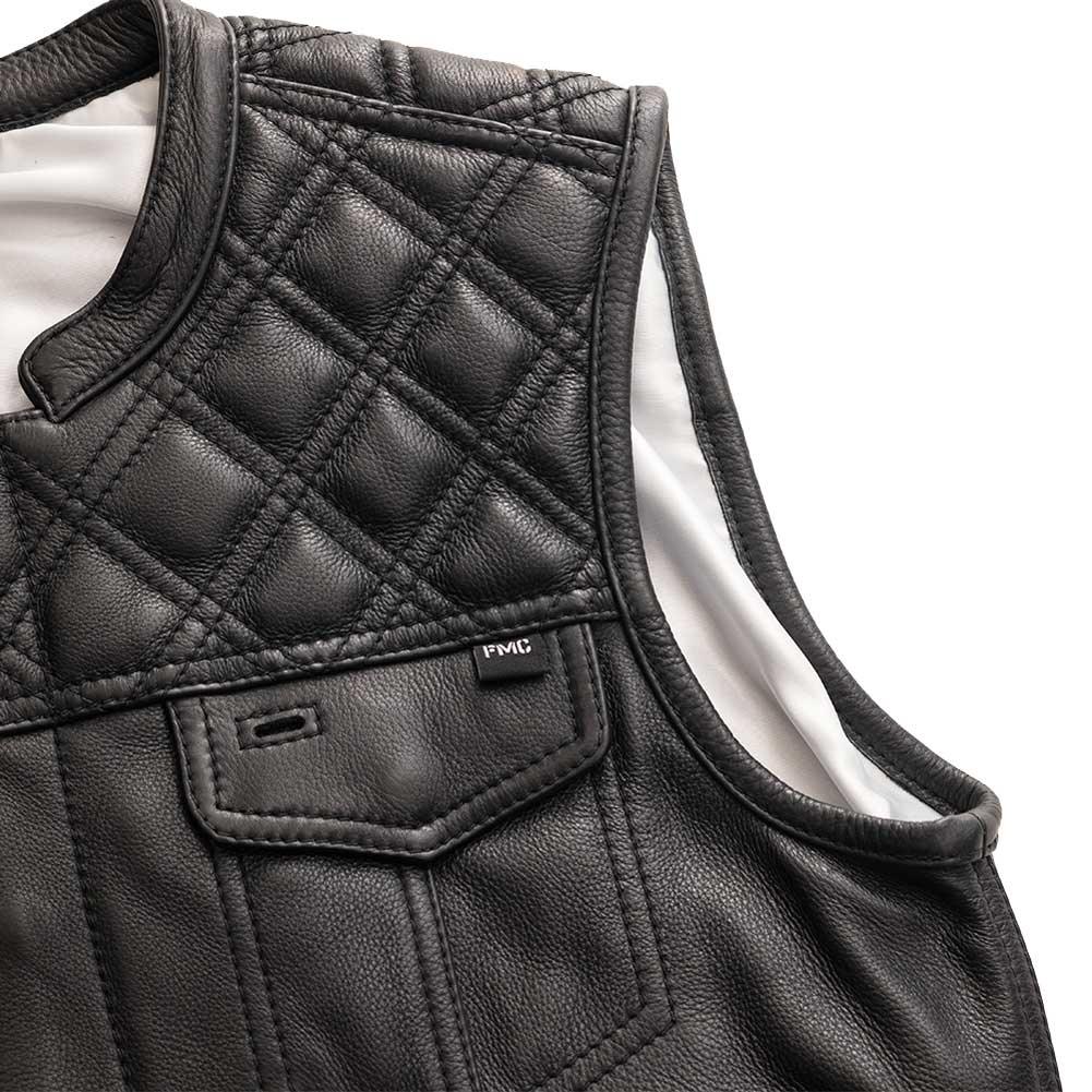 First Mfg Mens Texas Ranger Concealment Leather Vest