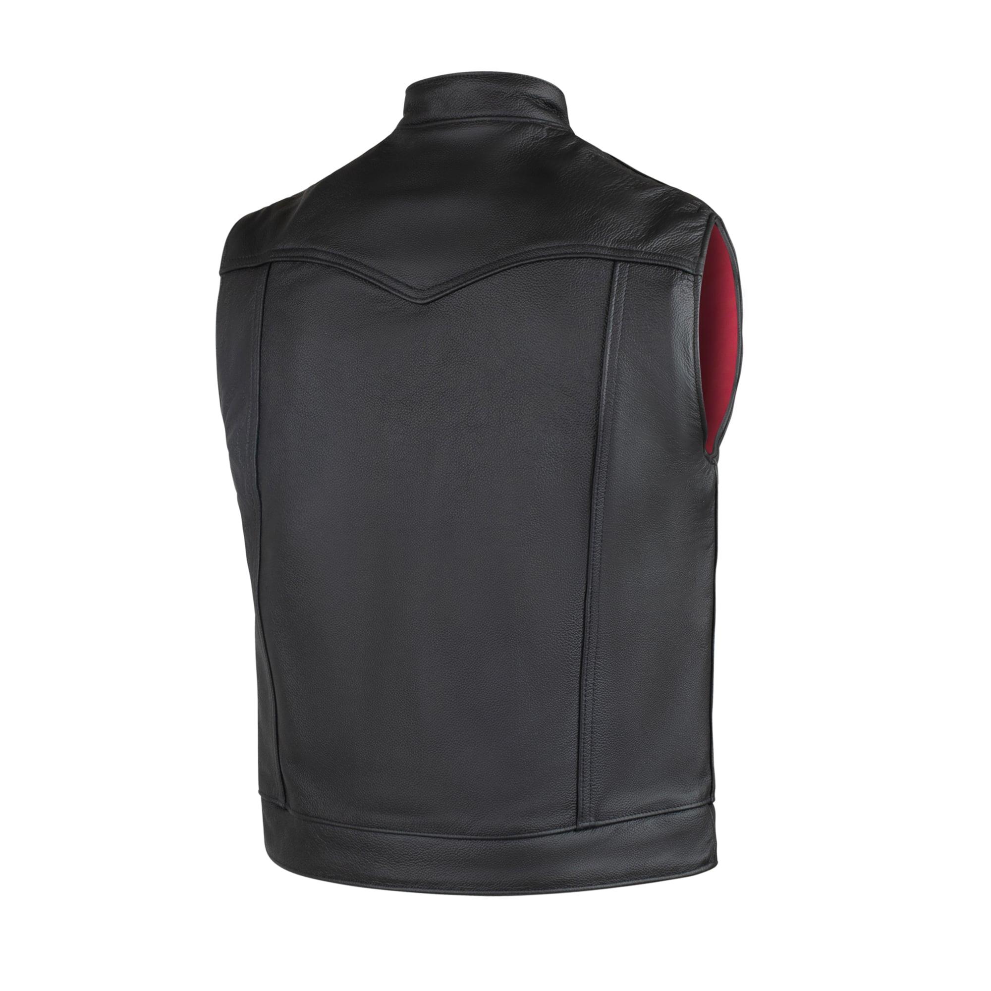 Legendary 'Reaper' Club Sytle Men's Leather Motorcycle Vest