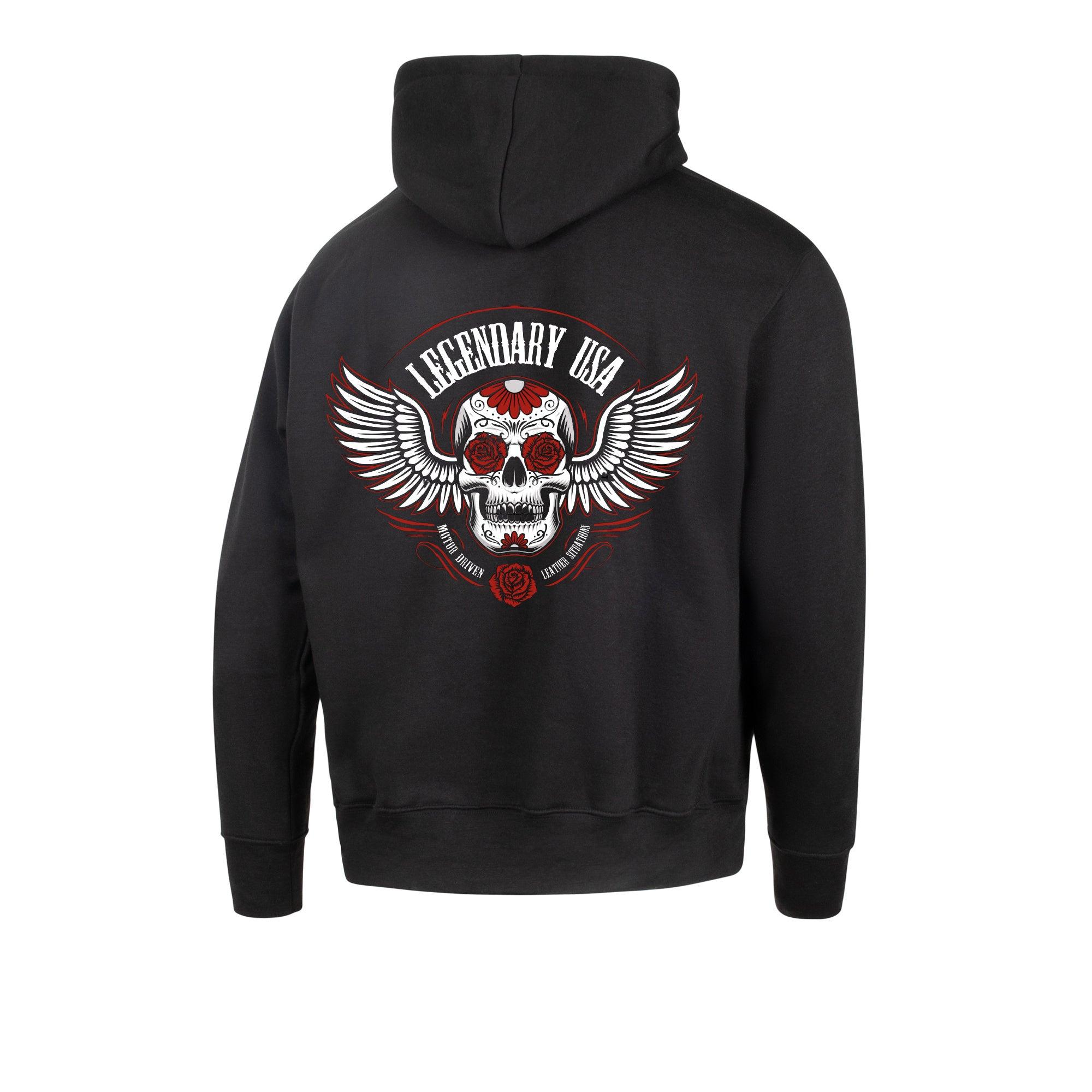 Legendary 'Brawler' 8.3 Oz Motorcycle Hoodie