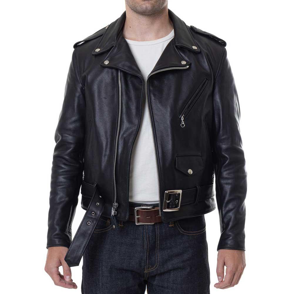 Schott NYC Mens 118 Perfecto Leather Motorcycle Jacket