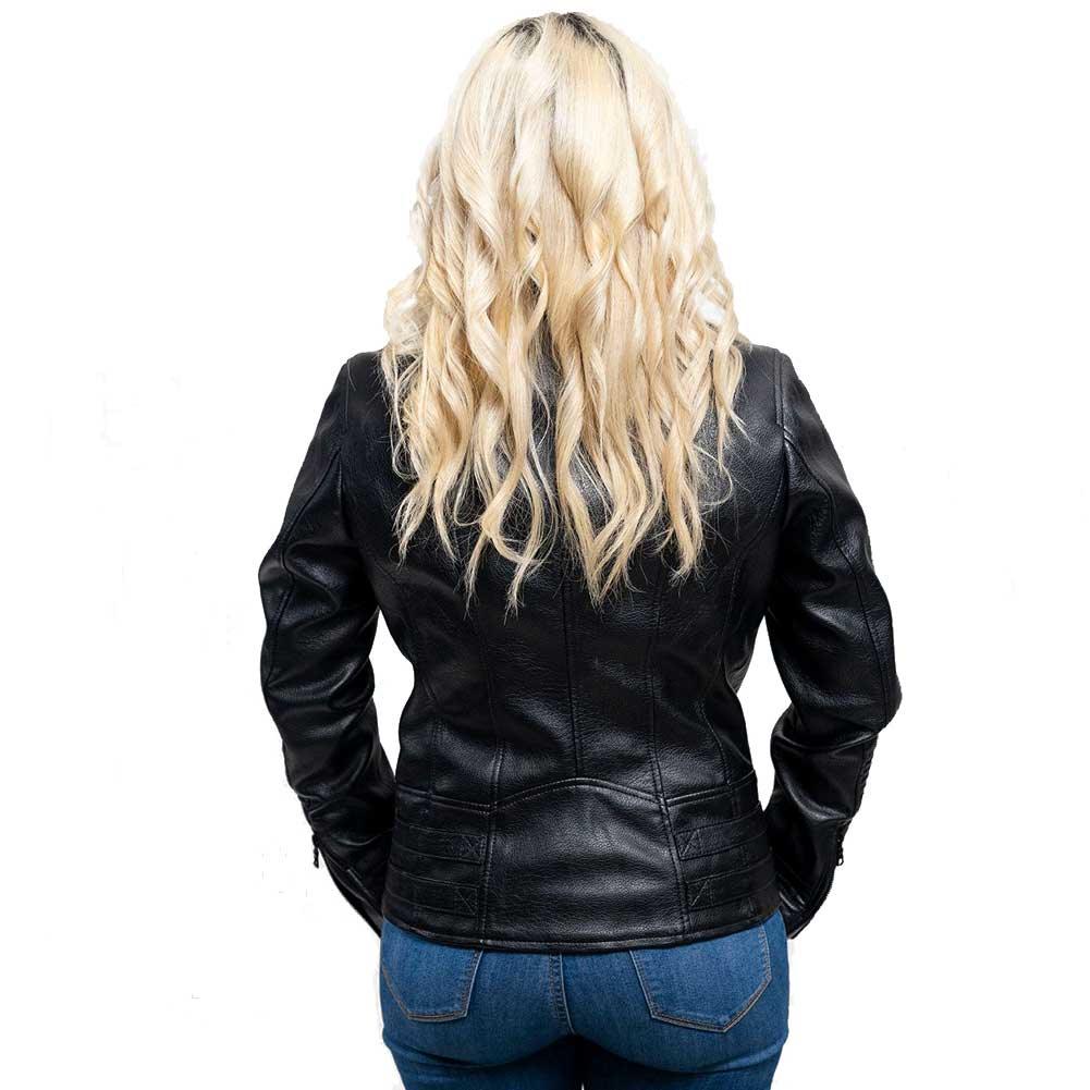 Whet Blu Womens Lauren Faux Leather Biker Jacket