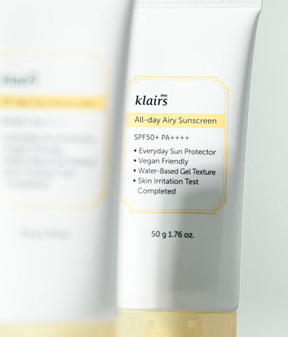 Klairs All-Day Airy Sunscreen | Peaches&Creme K-beauty Skincare