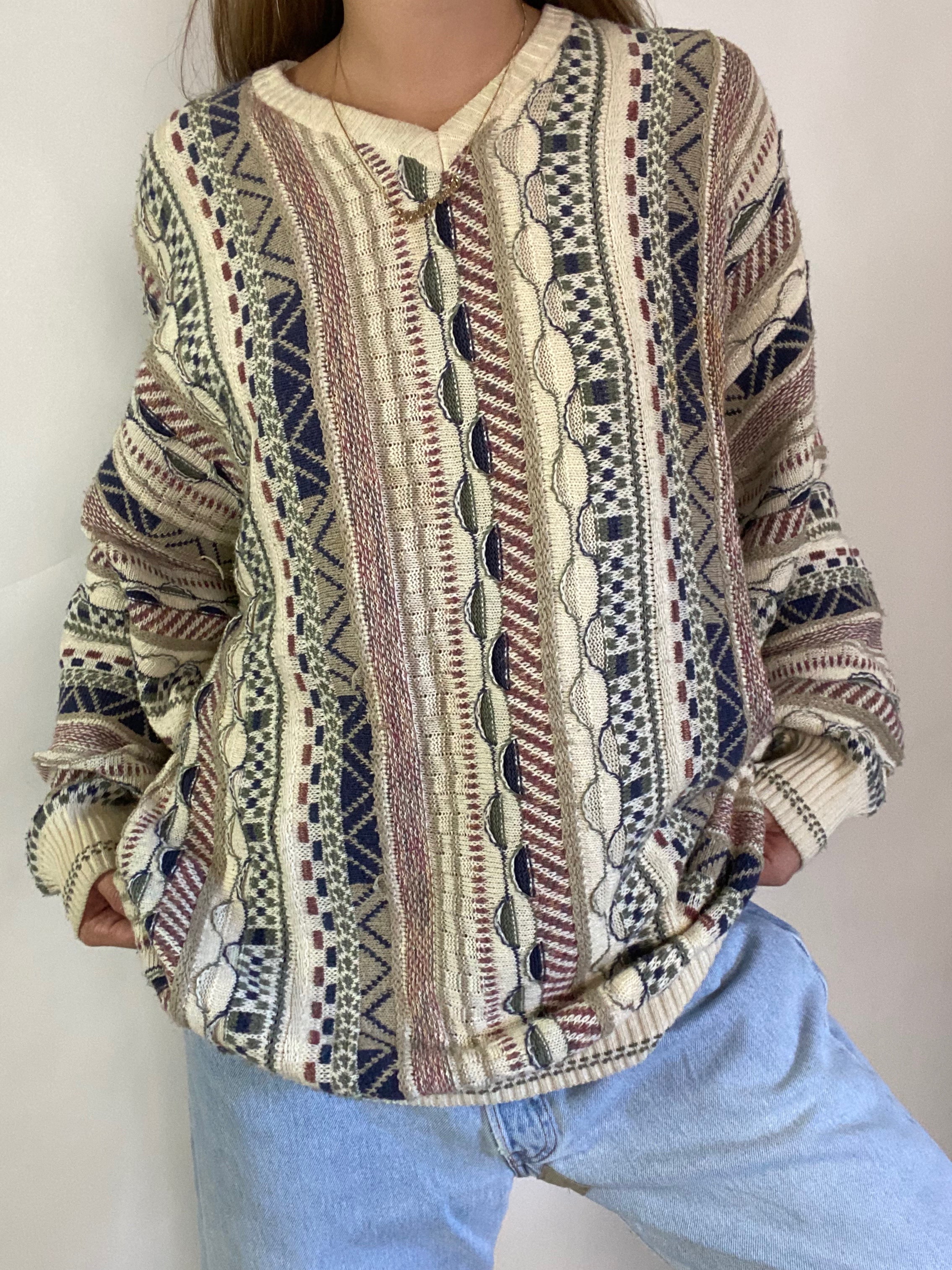 Vintage cable knit sweater
