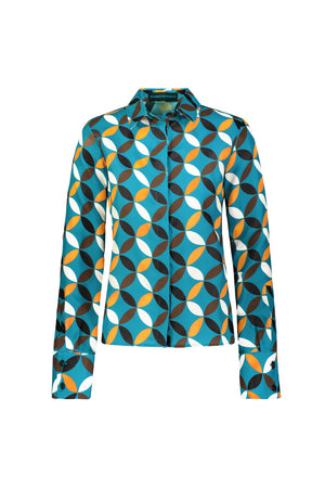 CLAES SILK CHARMEUSE LONG SLEEVE SHIRT | WASHINGTON ROBERTS