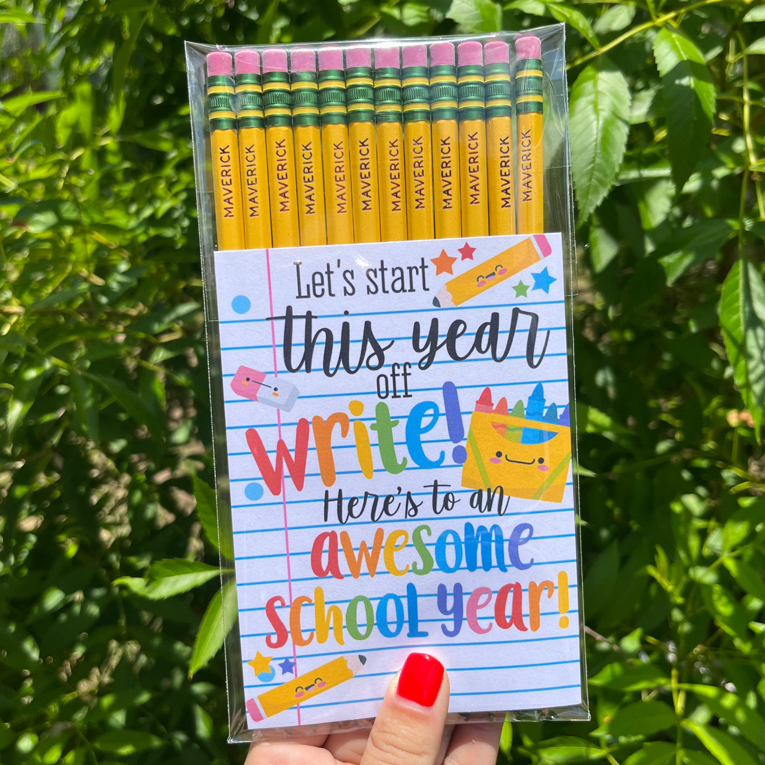 12pk Ticonderoga Personalized Pencils WS