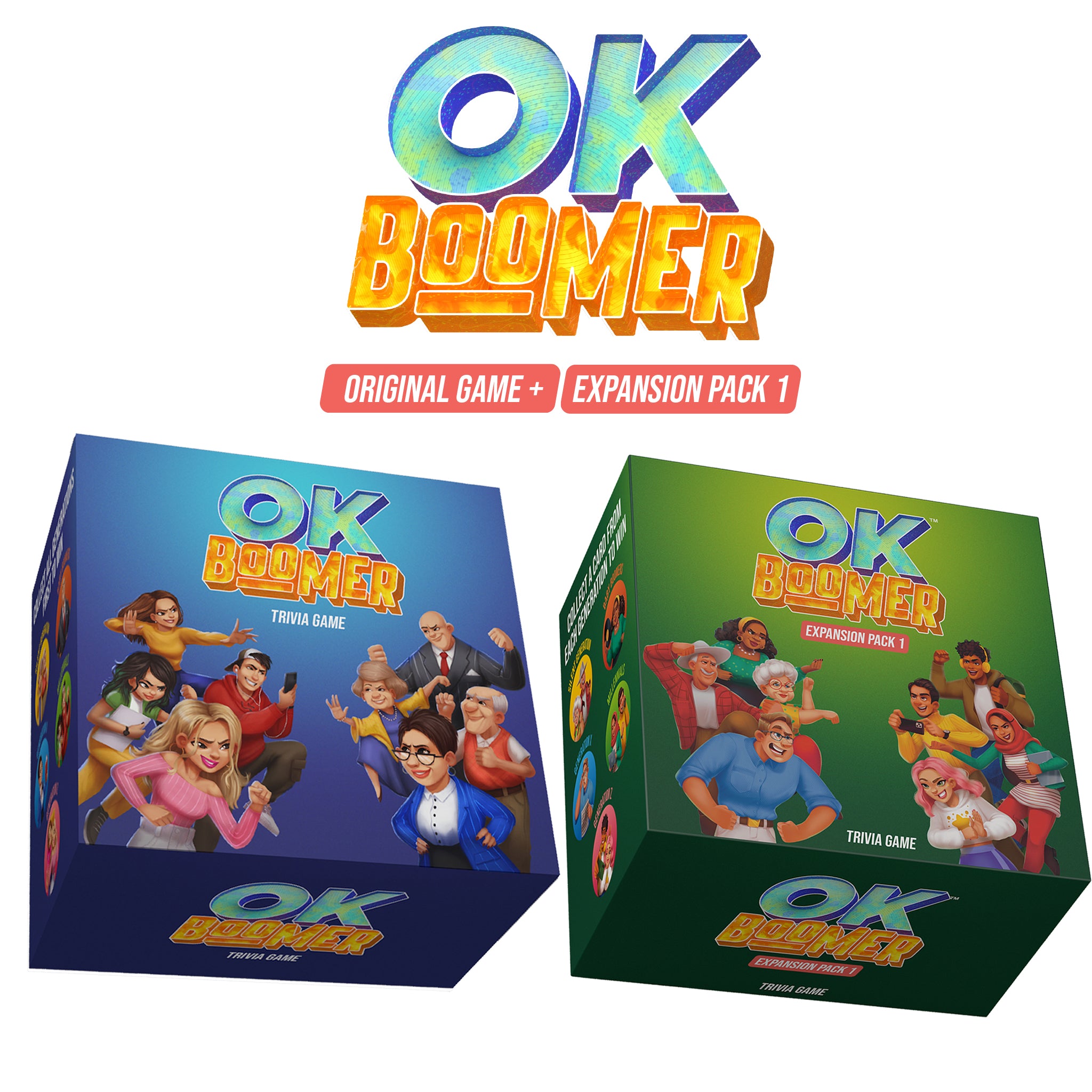 Original Game + Expansion Pack Green Edition - Bundle Discount - OK Boomer product image