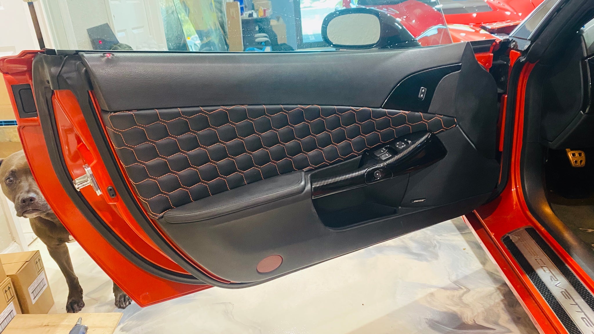 c6 corvette carbon fiber door panels