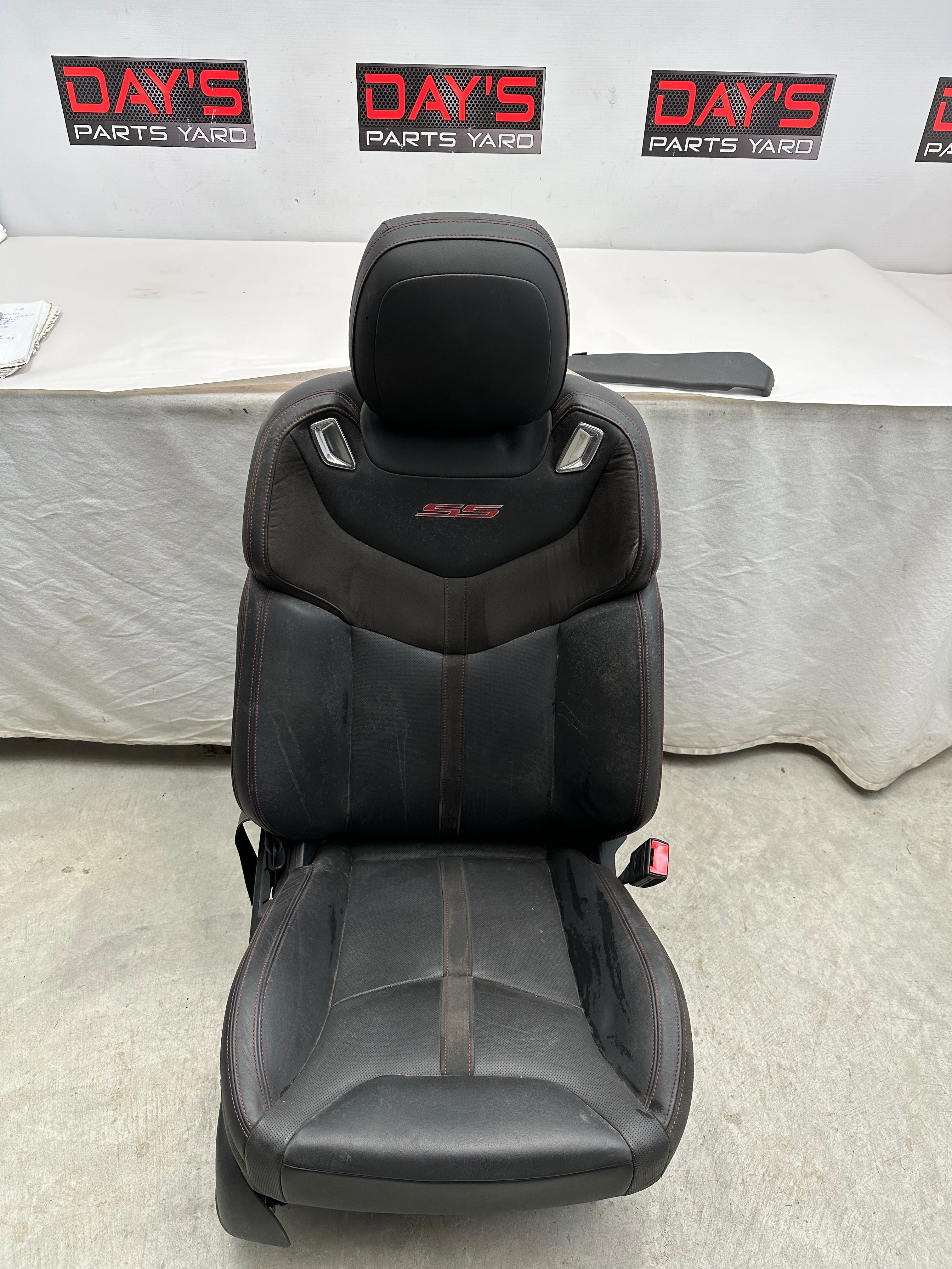 2014 Chevy SS Sedan Seat Front RH Passenger Black Leather Suede OEM