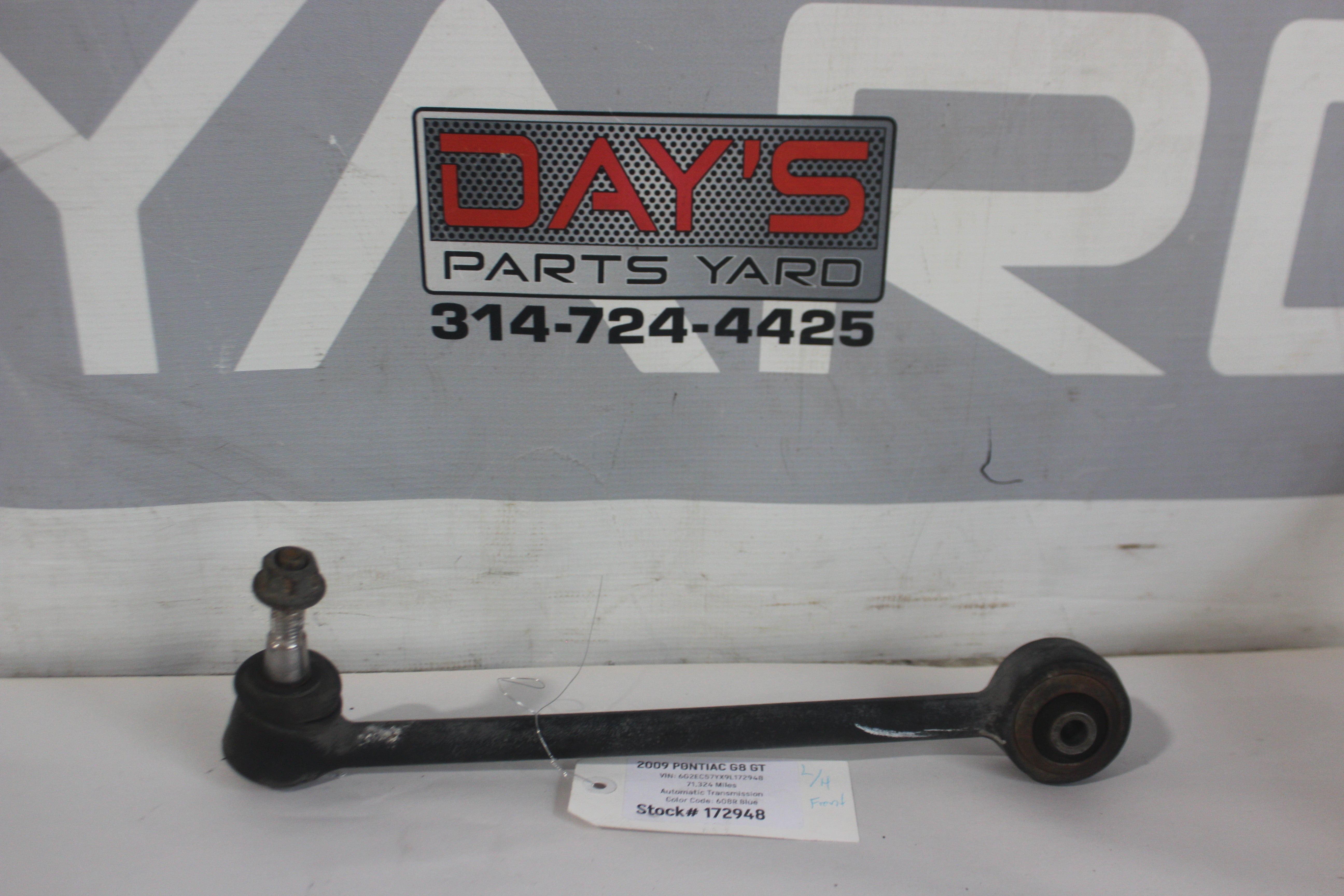 2009 Pontiac G8 GT Front LH Driver Lower Control Arm OEM