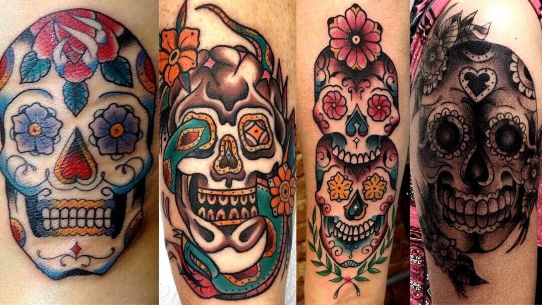 Tatuagens de Caveira Mexicana