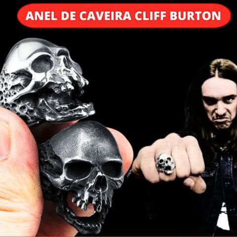 Anel de Caveira Cliff Metallica