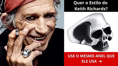 Anel de Caveira Keith Richards