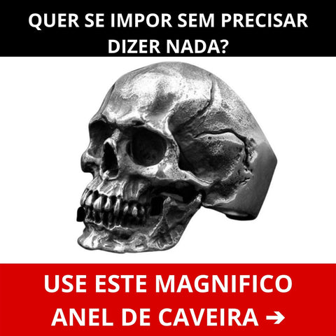 Anel em Forma de Caveira