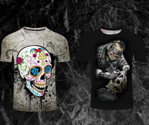 Camiseta Camo Classic Skull Tee - Berninis