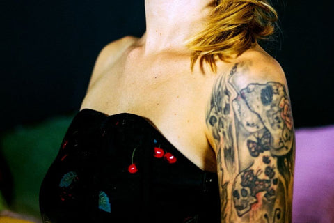 tatuagem caveira mexicana na mulher